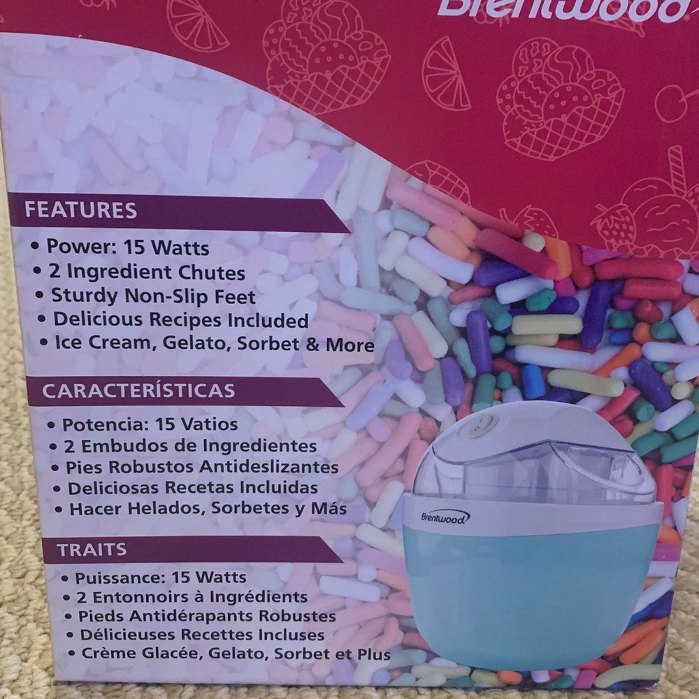 Brentwood Ice Cream Maker - Picture 3 of 3